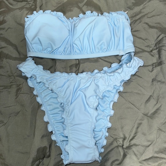 Blue Ruffle Bikini Set Target - Picture 1 of 2
